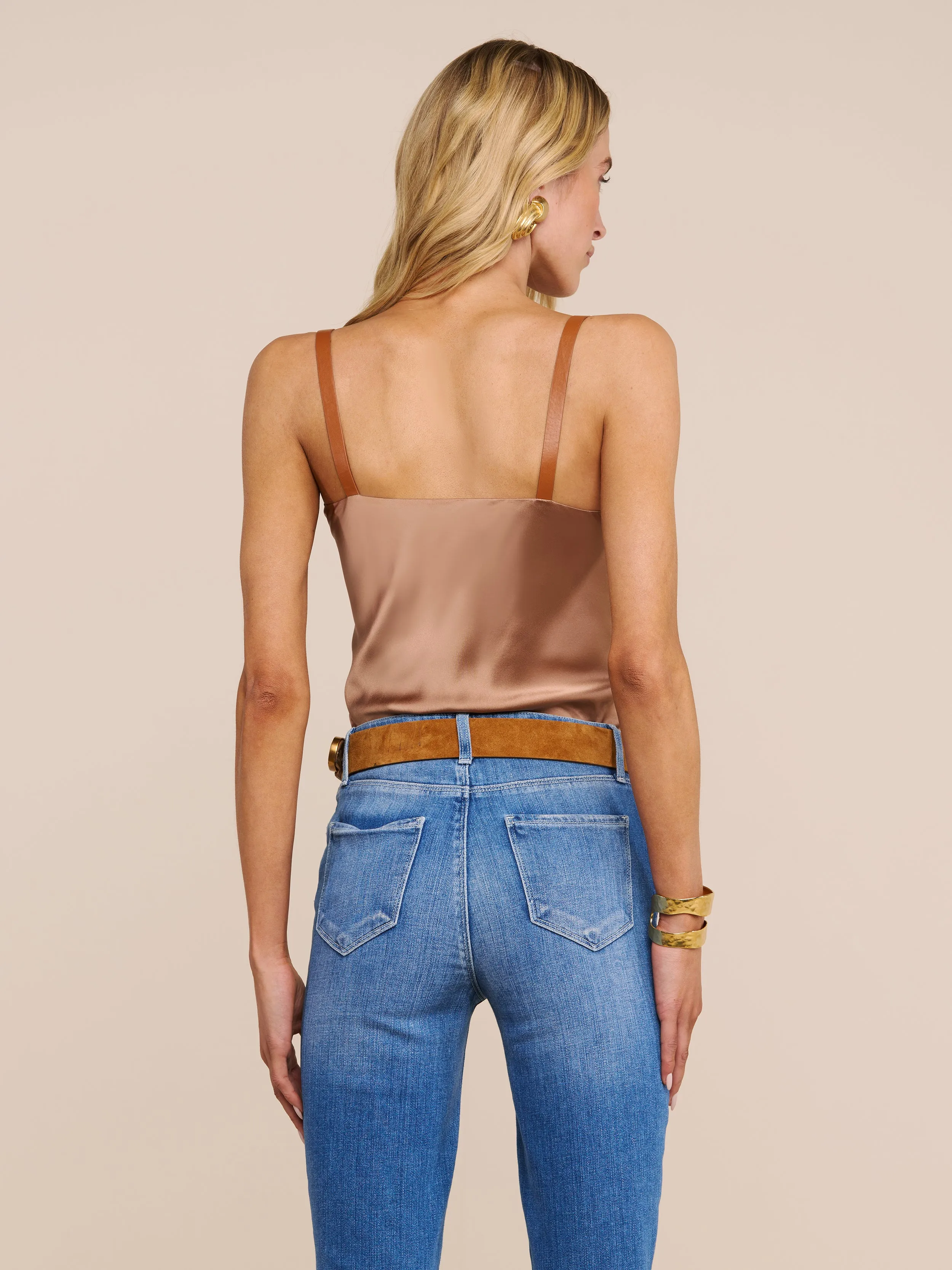 Lux Silk Buckle-Strap Camisole sold by L'AGENCE product image thumbnail 4