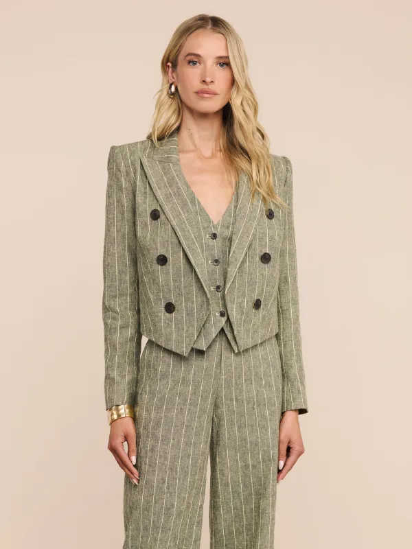 Lila Linen-Blend Blazer made by L'AGENCE