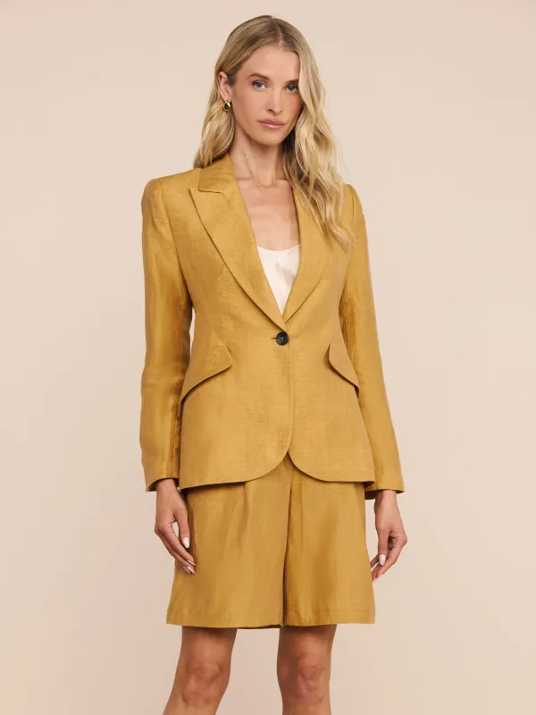 Chamberlain Linen-Blend Blazer made by L'AGENCE