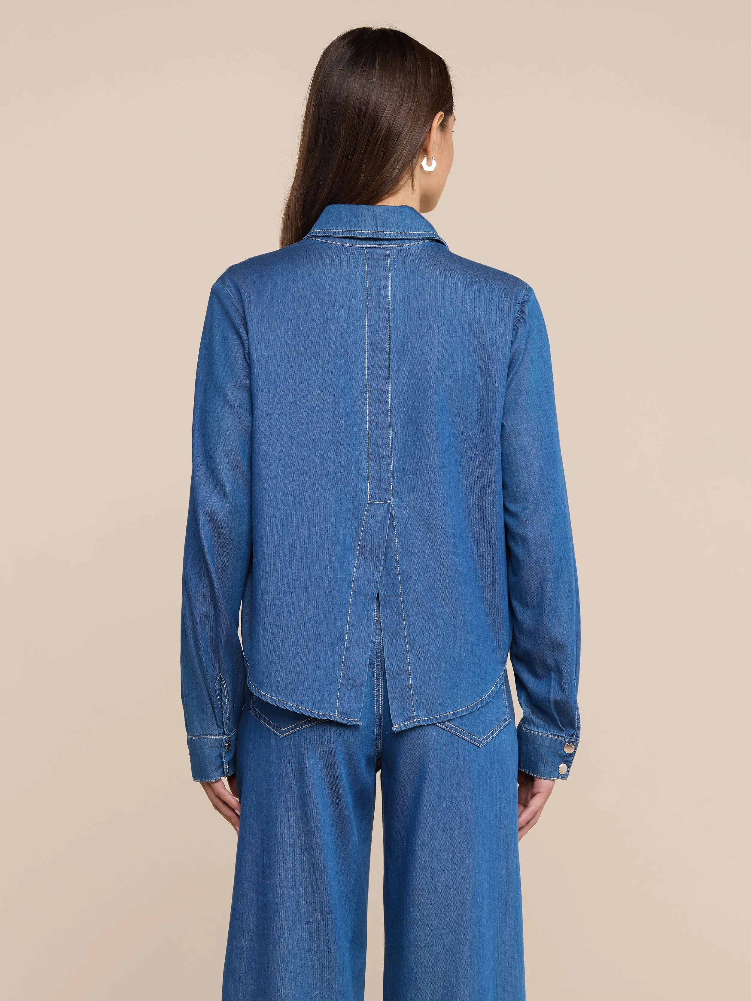 Annette Chambray Shirt sold by L'AGENCE product image thumbnail 5