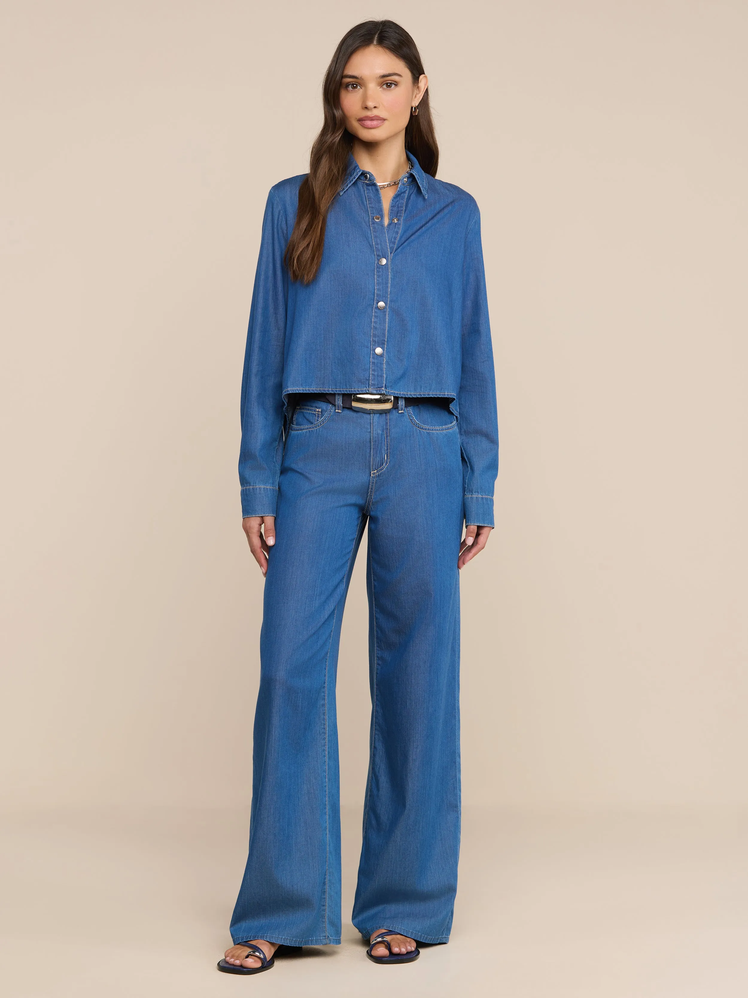 Annette Chambray Shirt sold by L'AGENCE product image thumbnail 3