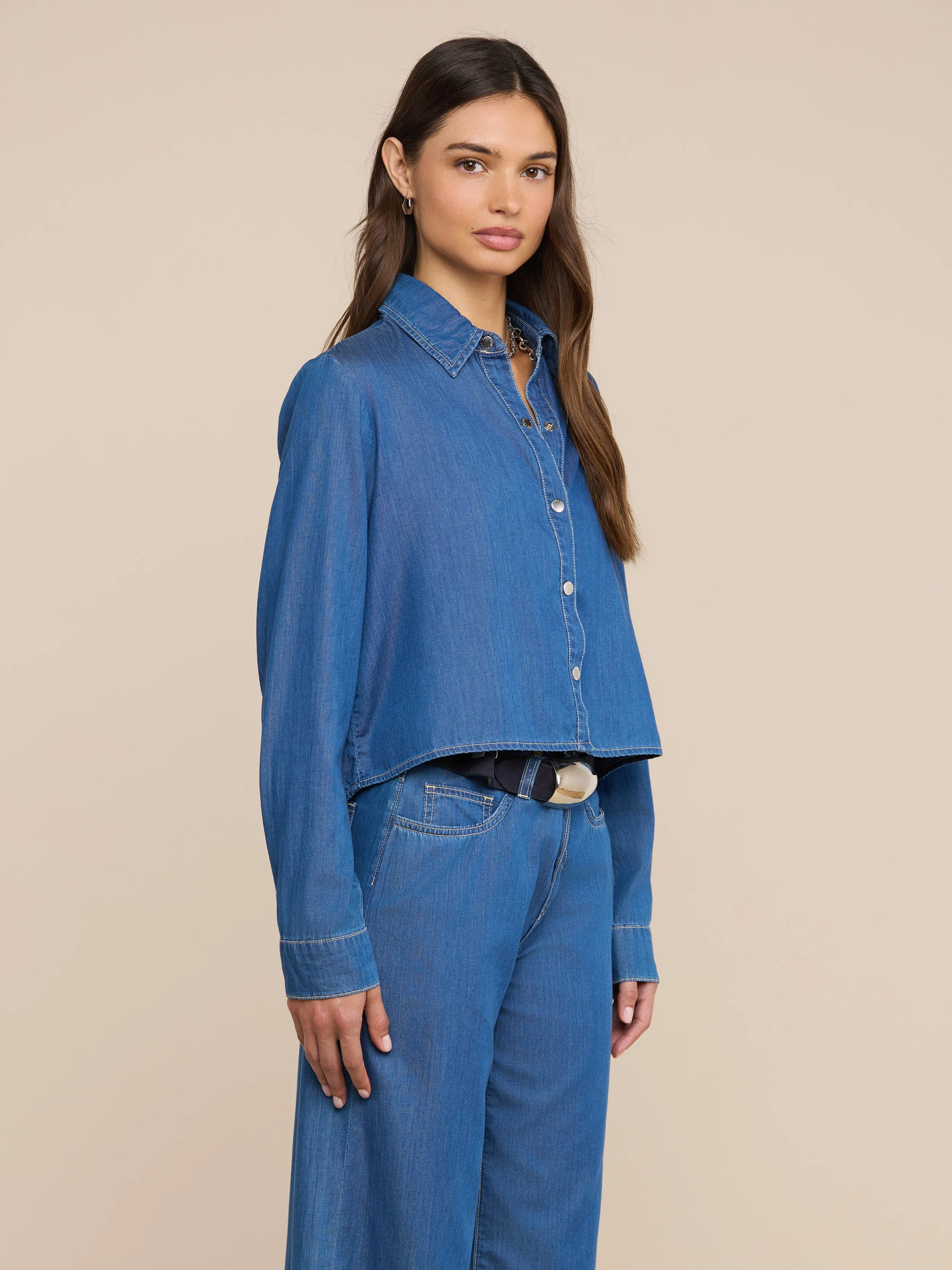 Annette Chambray Shirt sold by L'AGENCE product image thumbnail 2