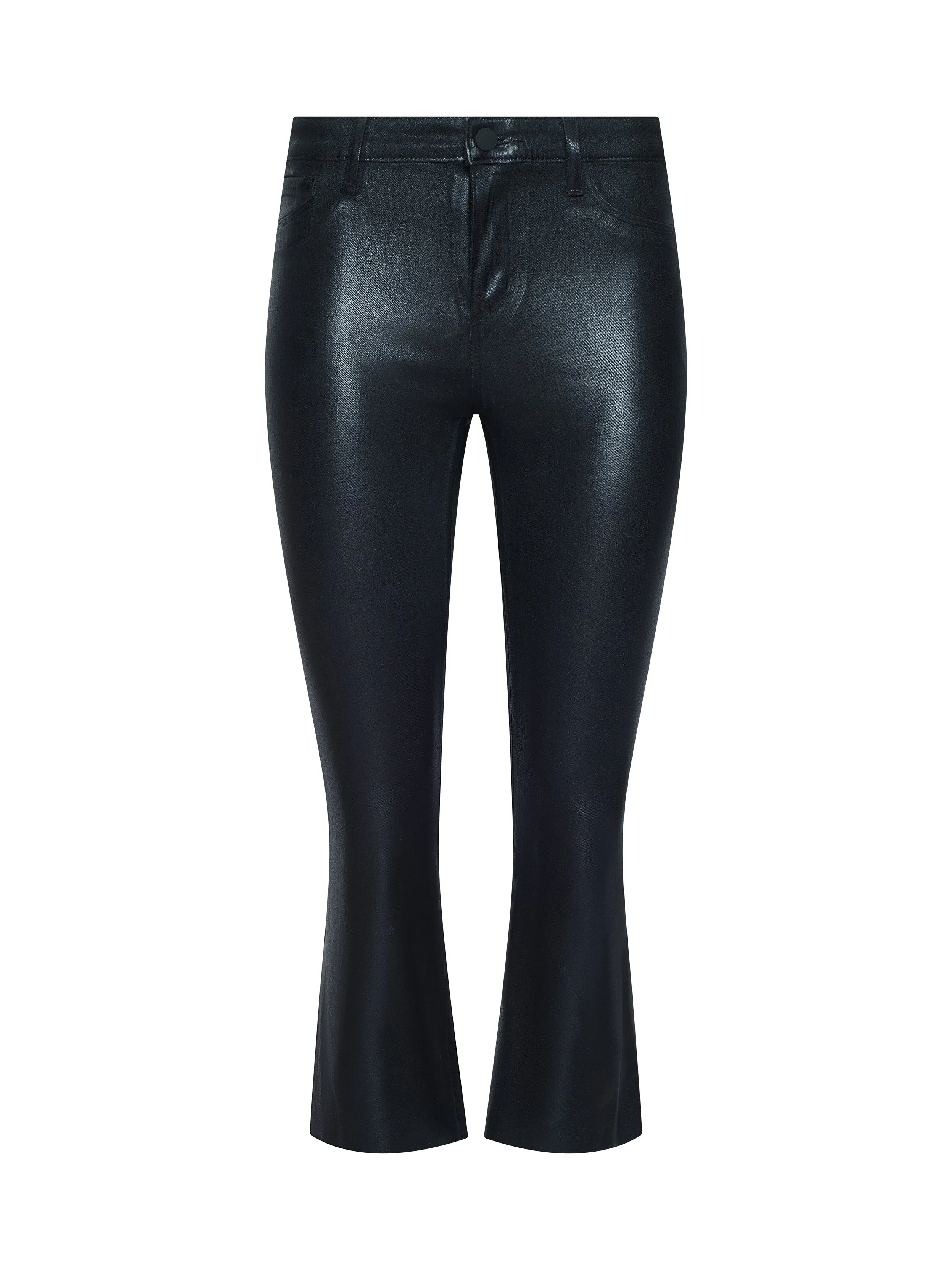 Kendra Coated Cropped Flare Jean sold by L'AGENCE