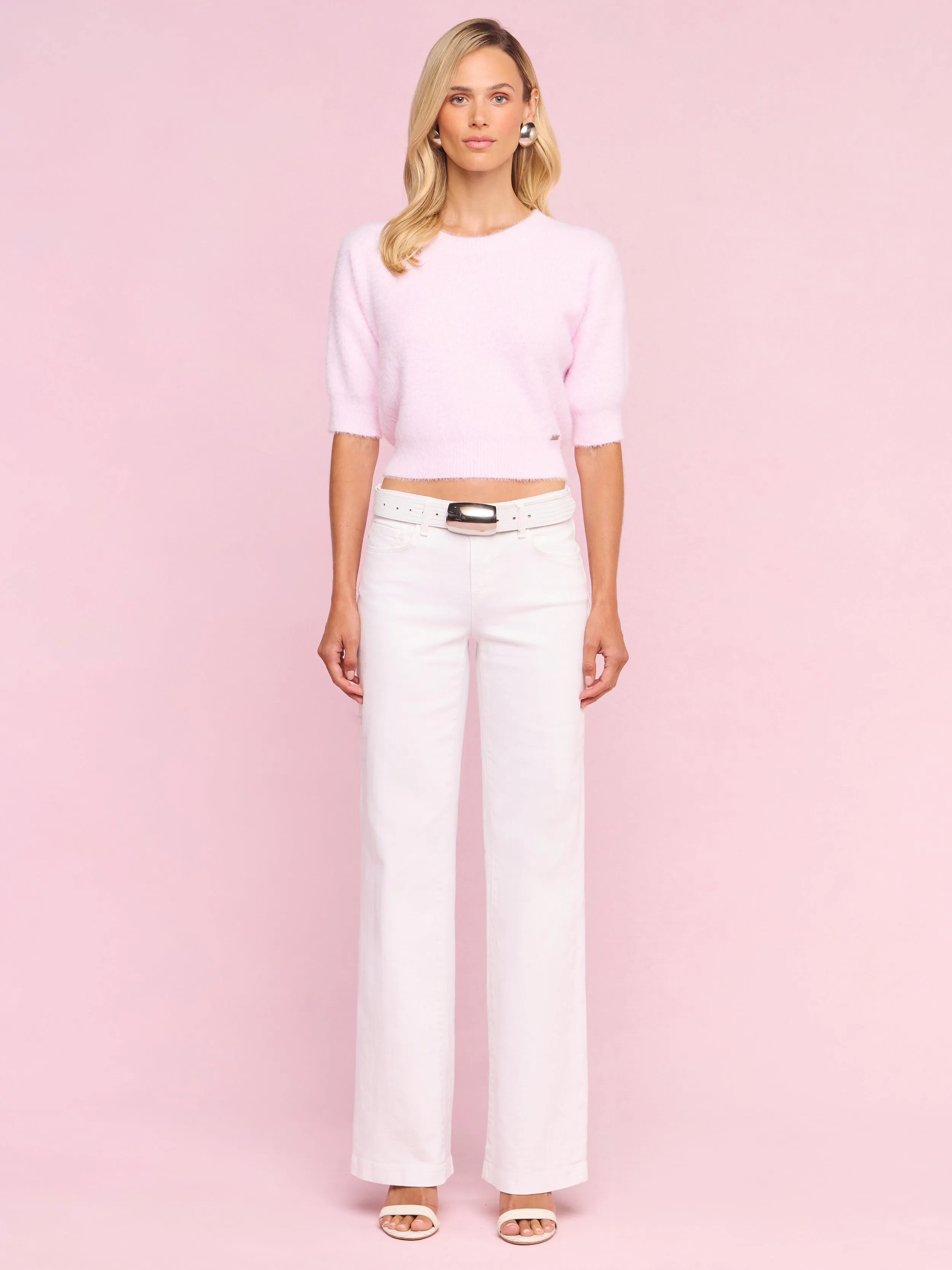 Guinevere Cropped Pullover sold by L'AGENCE product image thumbnail 4