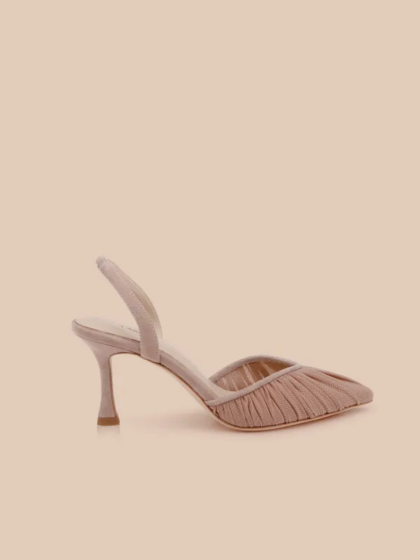 Bowery Mesh Slingback Pump made by L'AGENCE