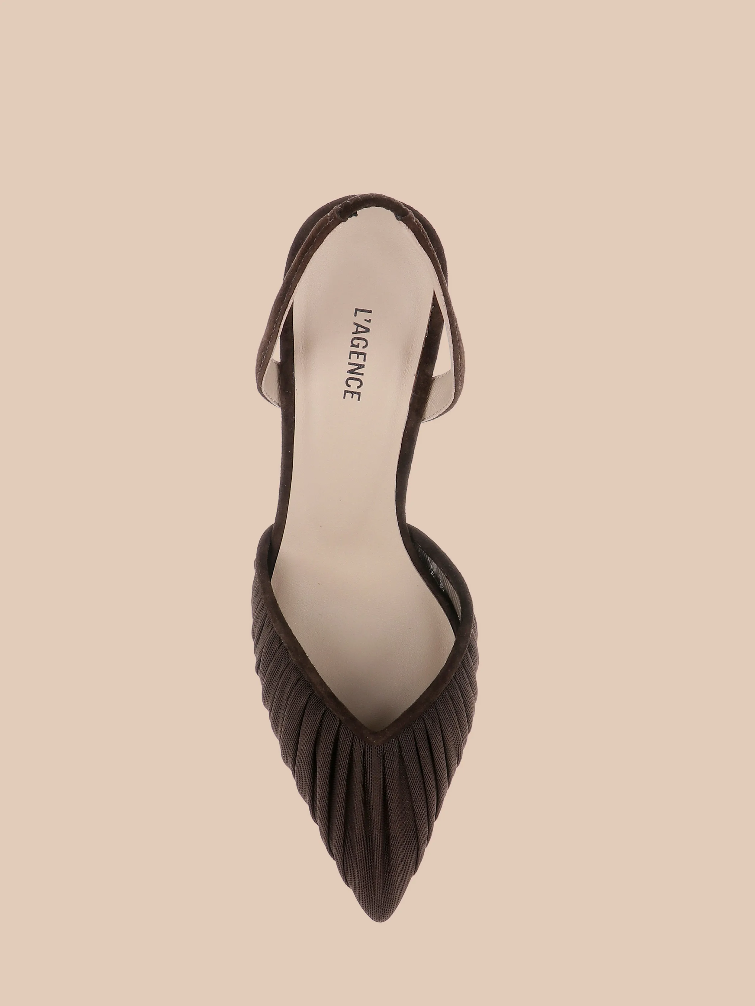 Bowery Mesh Slingback Pump sold by L'AGENCE product image thumbnail 4