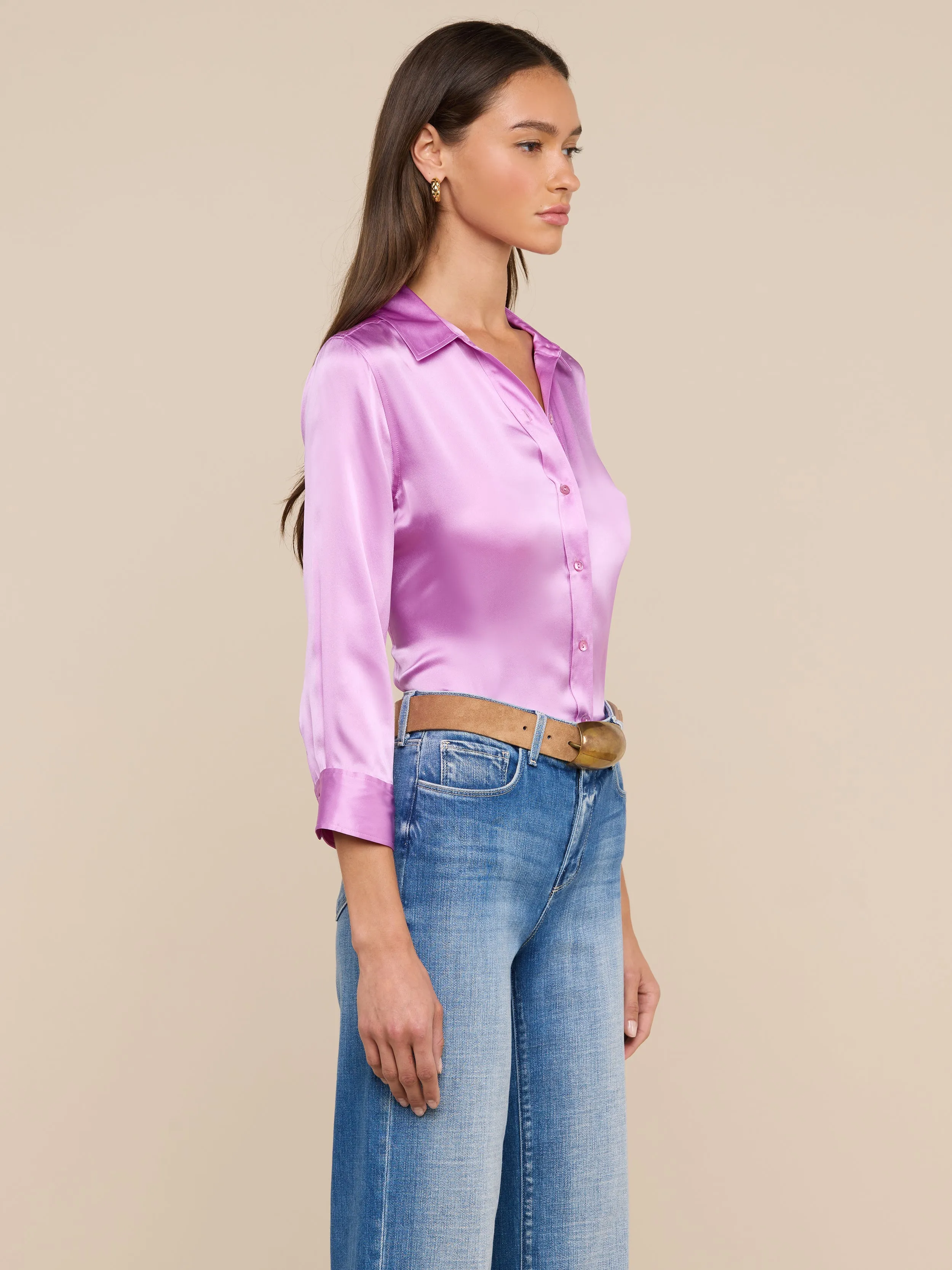 Dani Silk Blouse sold by L'AGENCE product image thumbnail 3