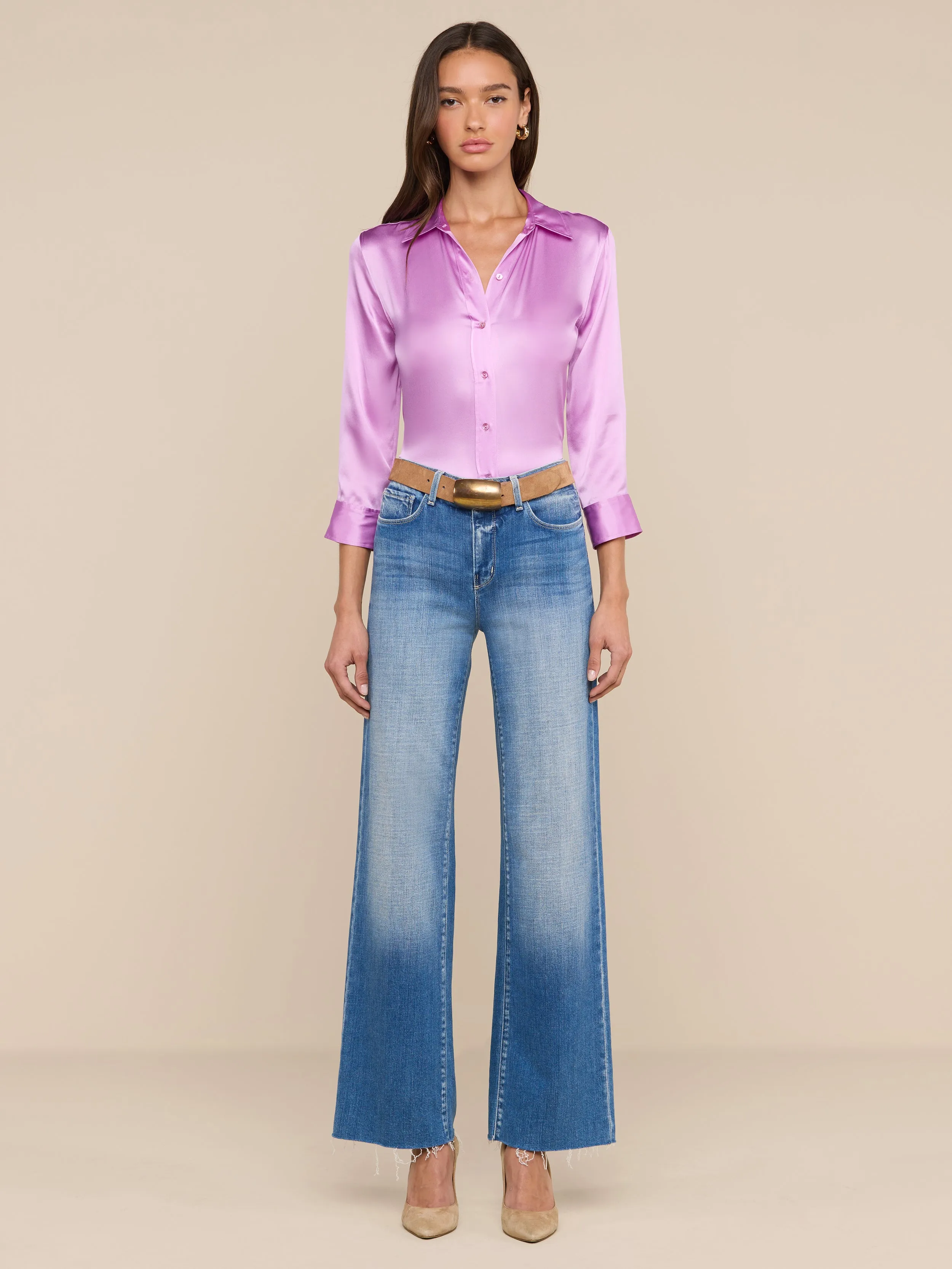 Dani Silk Blouse sold by L'AGENCE product image thumbnail 4