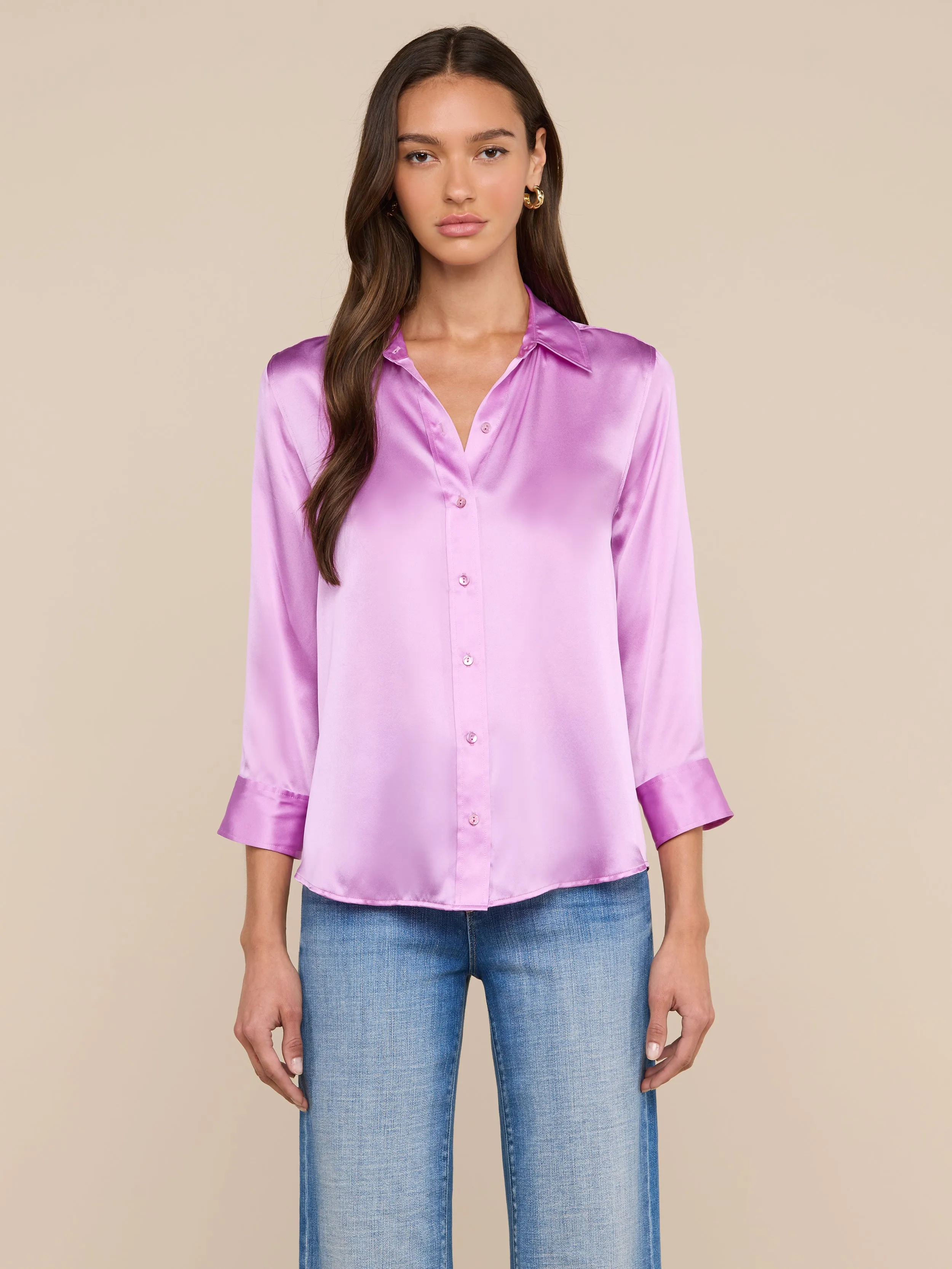 Dani Silk Blouse sold by L'AGENCE product image thumbnail 2