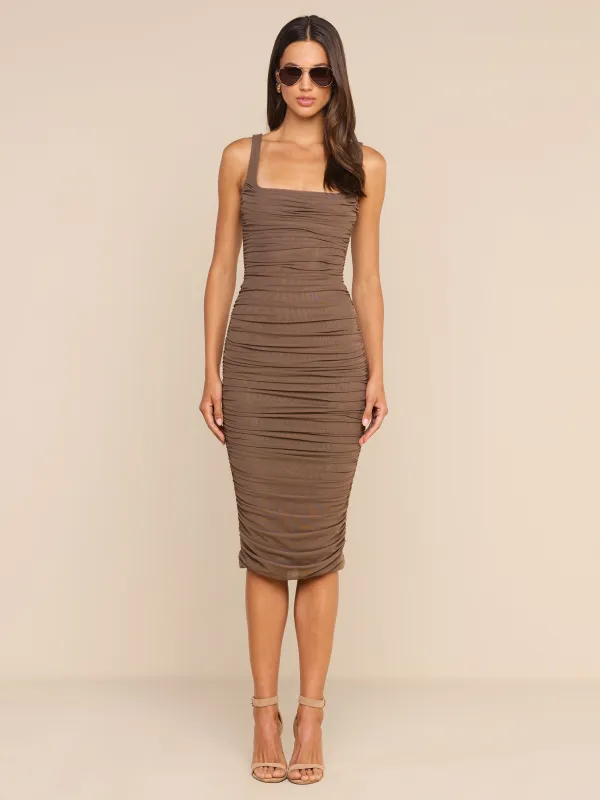 Anya Shirred Dress made by L'AGENCE