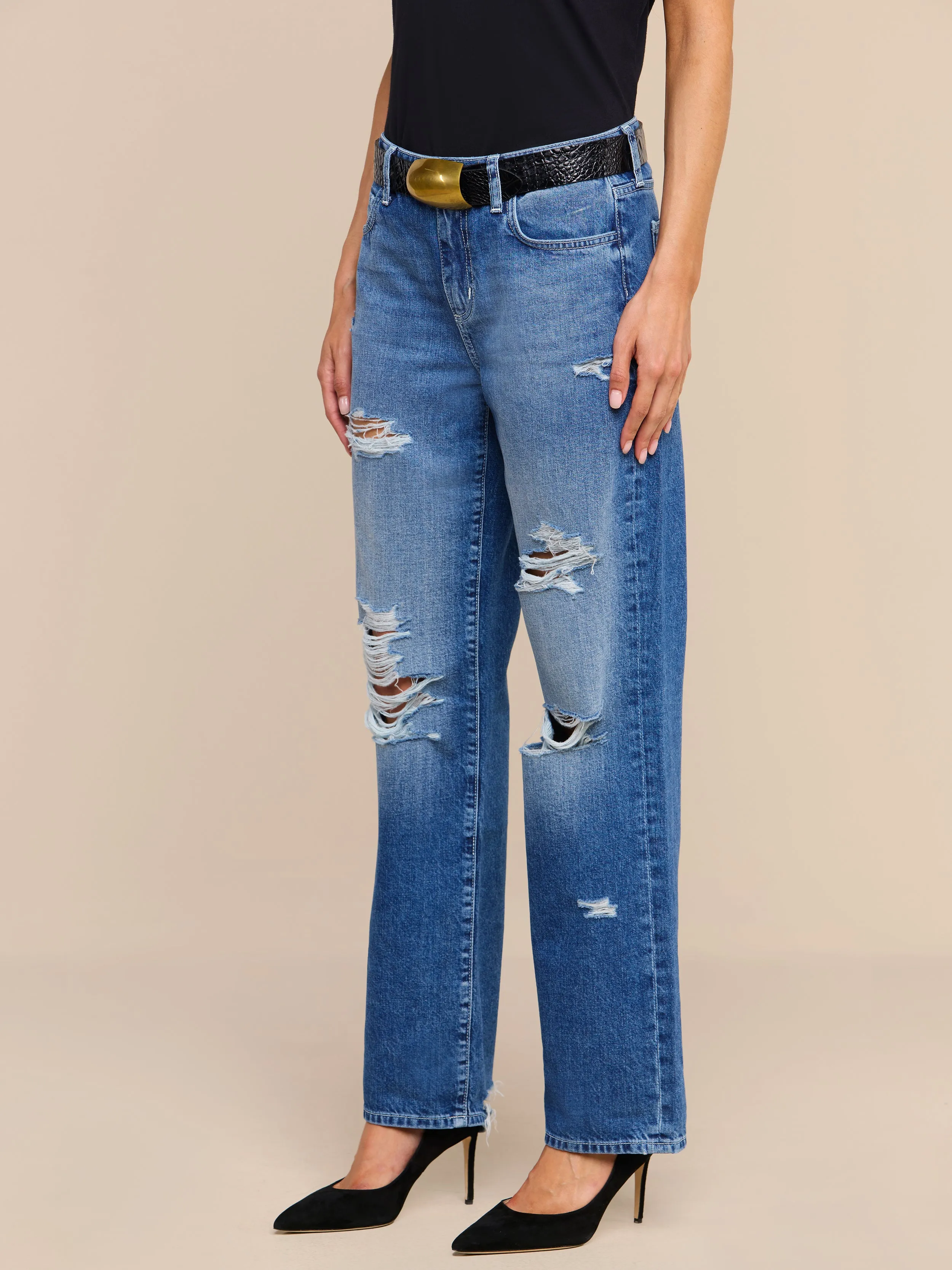 Zelda Slouchy Straight Jean sold by L'AGENCE product image thumbnail 3