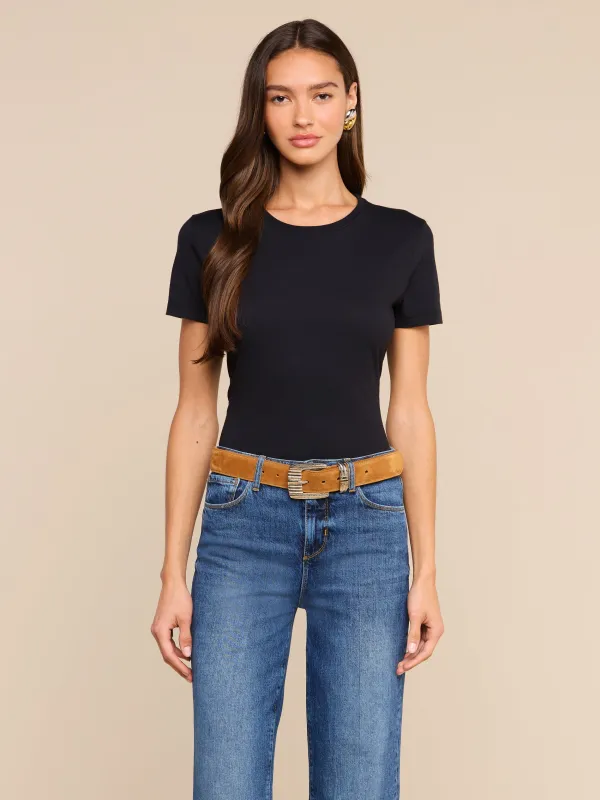 Aileen Cotton Crewneck Tee made by L'AGENCE