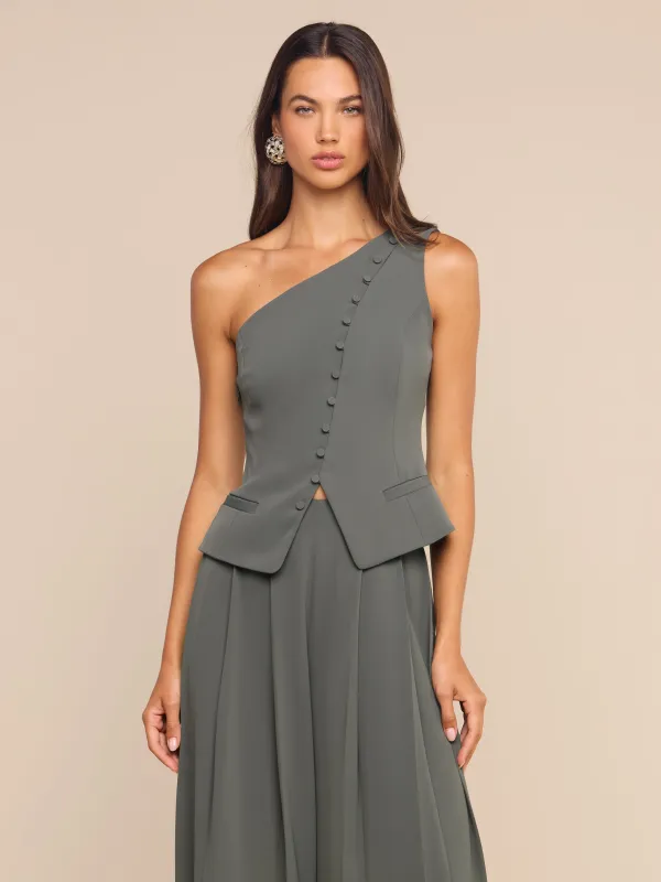 Zinnia One-Shoulder Top made by L'AGENCE