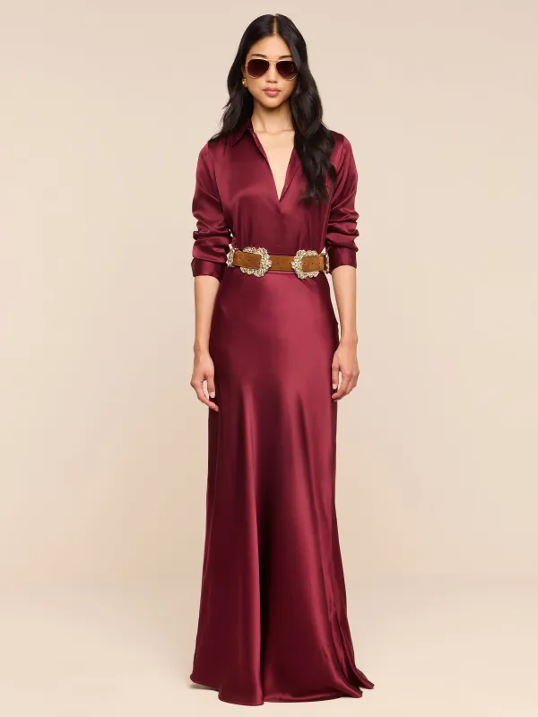 Ryker Silk Maxi Skirt made by L'AGENCE