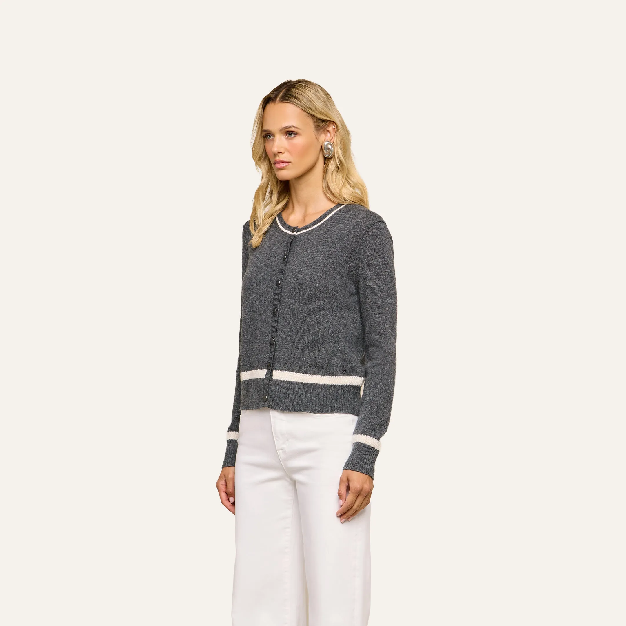 Malone Cashmere Cardigan sold by L'AGENCE product image thumbnail 4