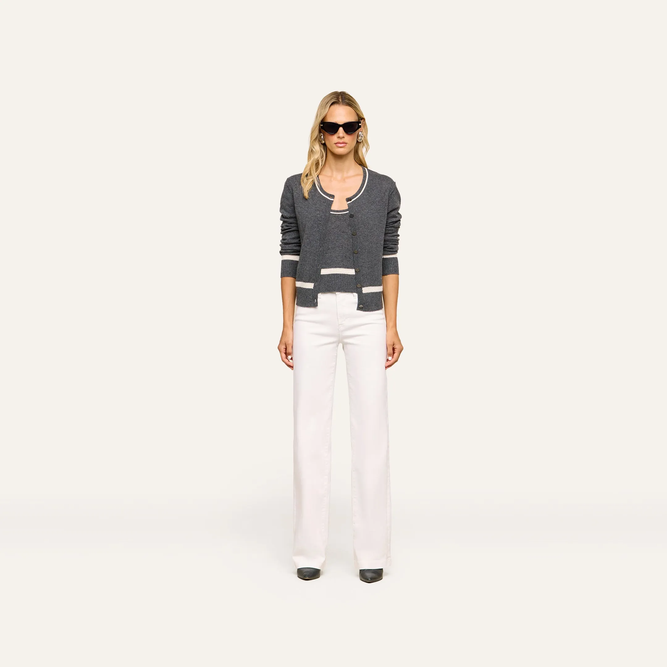 Malone Cashmere Cardigan sold by L'AGENCE product image thumbnail 5