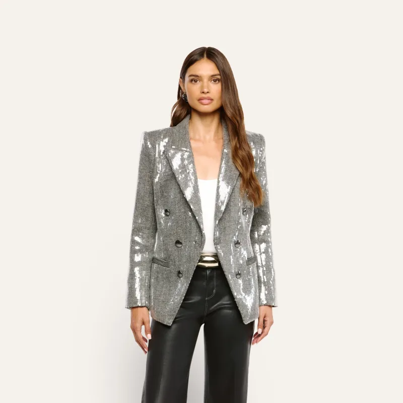 Kyomi Sequined Blazer made by L'AGENCE