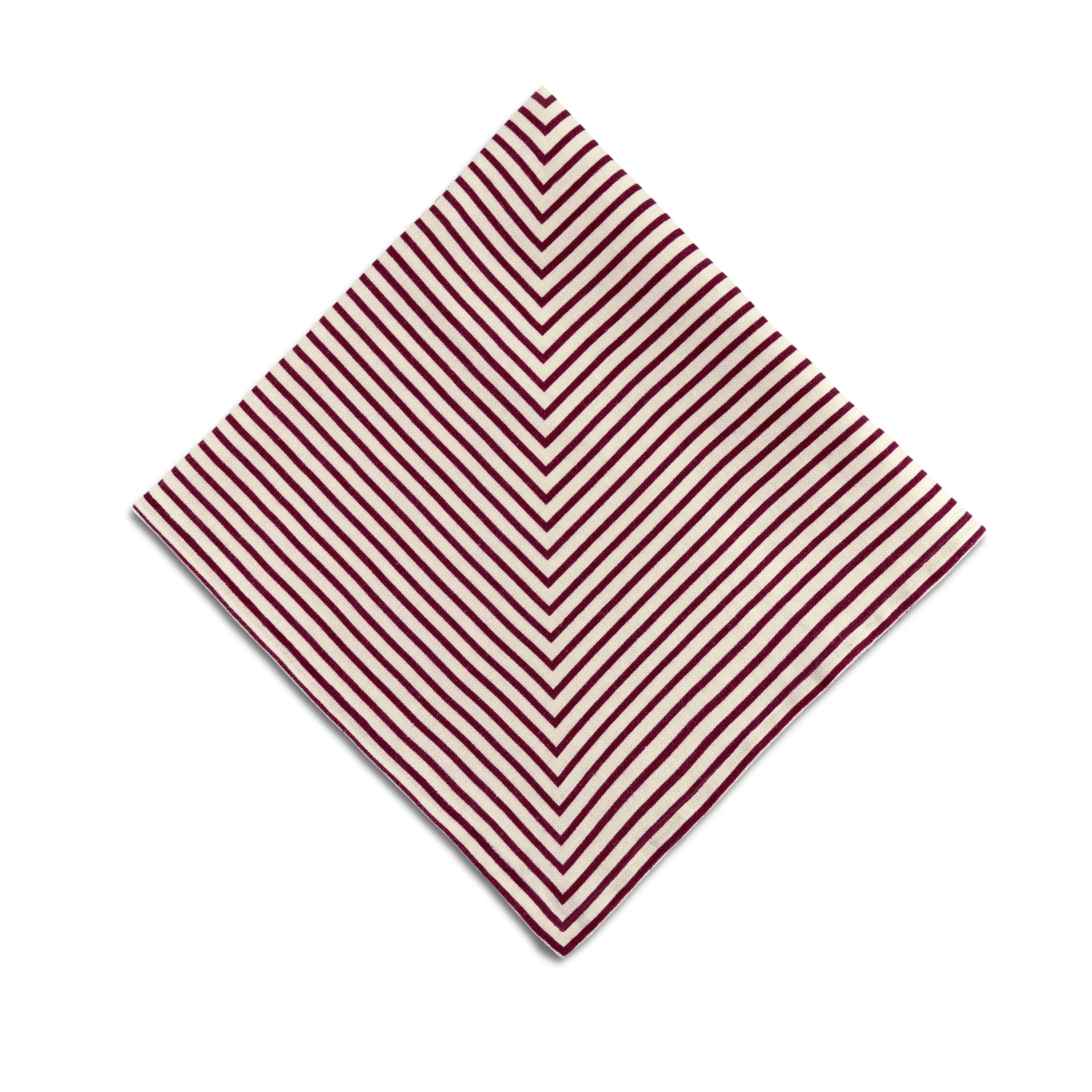 Linen Sateen Concorde Napkins - Wine + Ecru (Set of 4) sold by L'Objet product image thumbnail 3