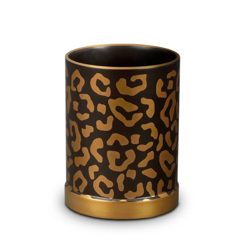 Leopard Pencil Cup made by L'Objet
