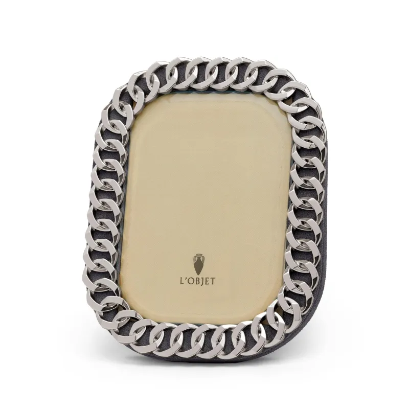 Cuban Link Frame - Platinum - 5 x 7 sold by L'Objet