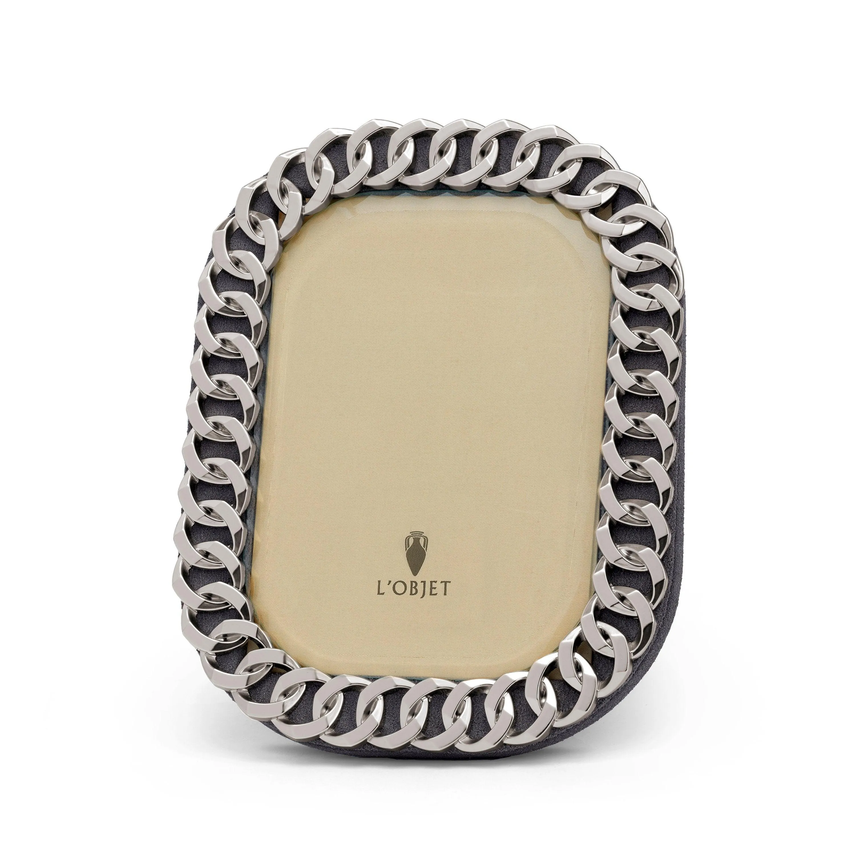 Cuban Link Frame - Platinum - 5 x 7 sold by L'Objet