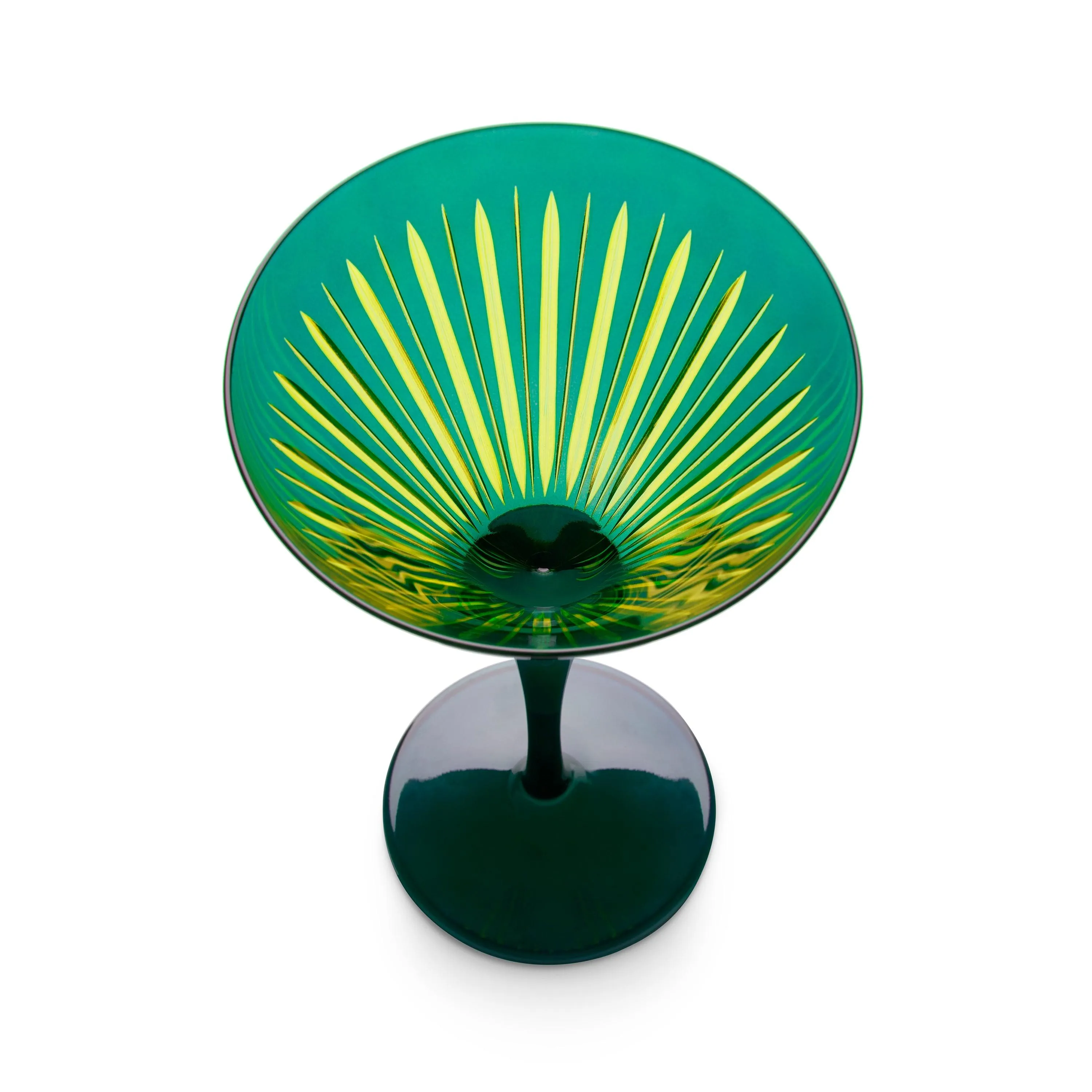 Prism Martini Glasses - Green (Set of 4) sold by L'Objet product image thumbnail 5