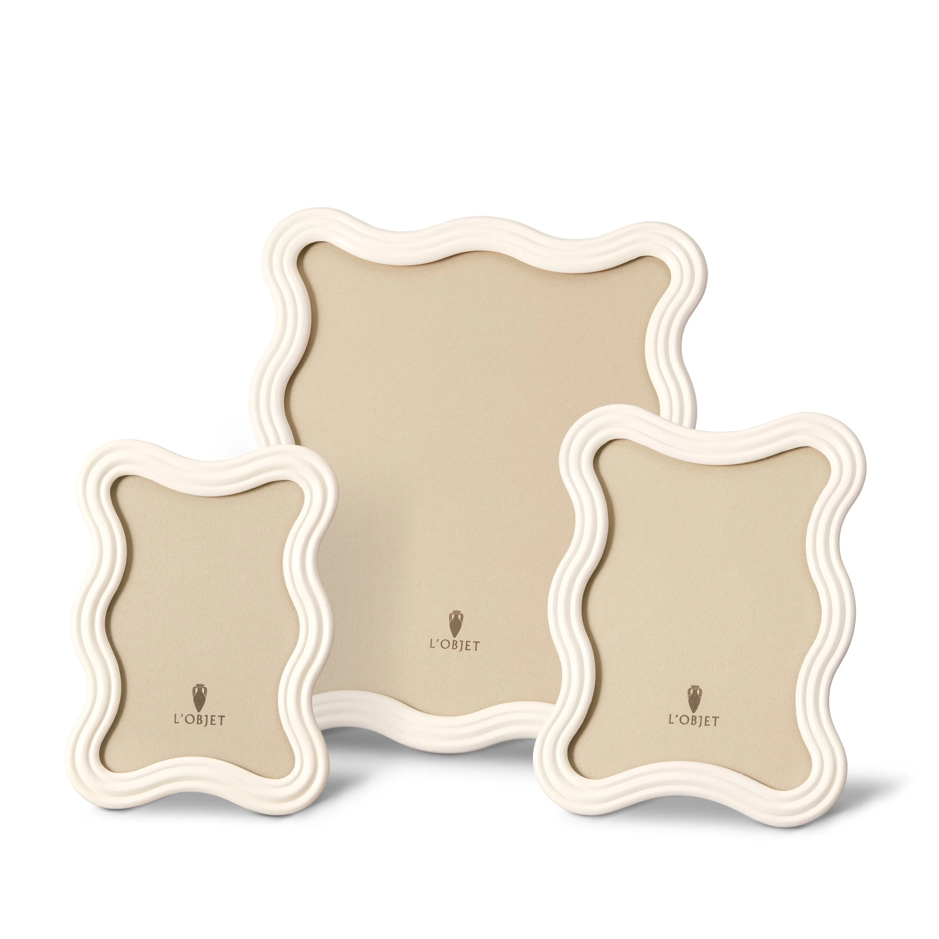 Ripple Frame - White Enamel - 4x6 sold by L'Objet product image thumbnail 4