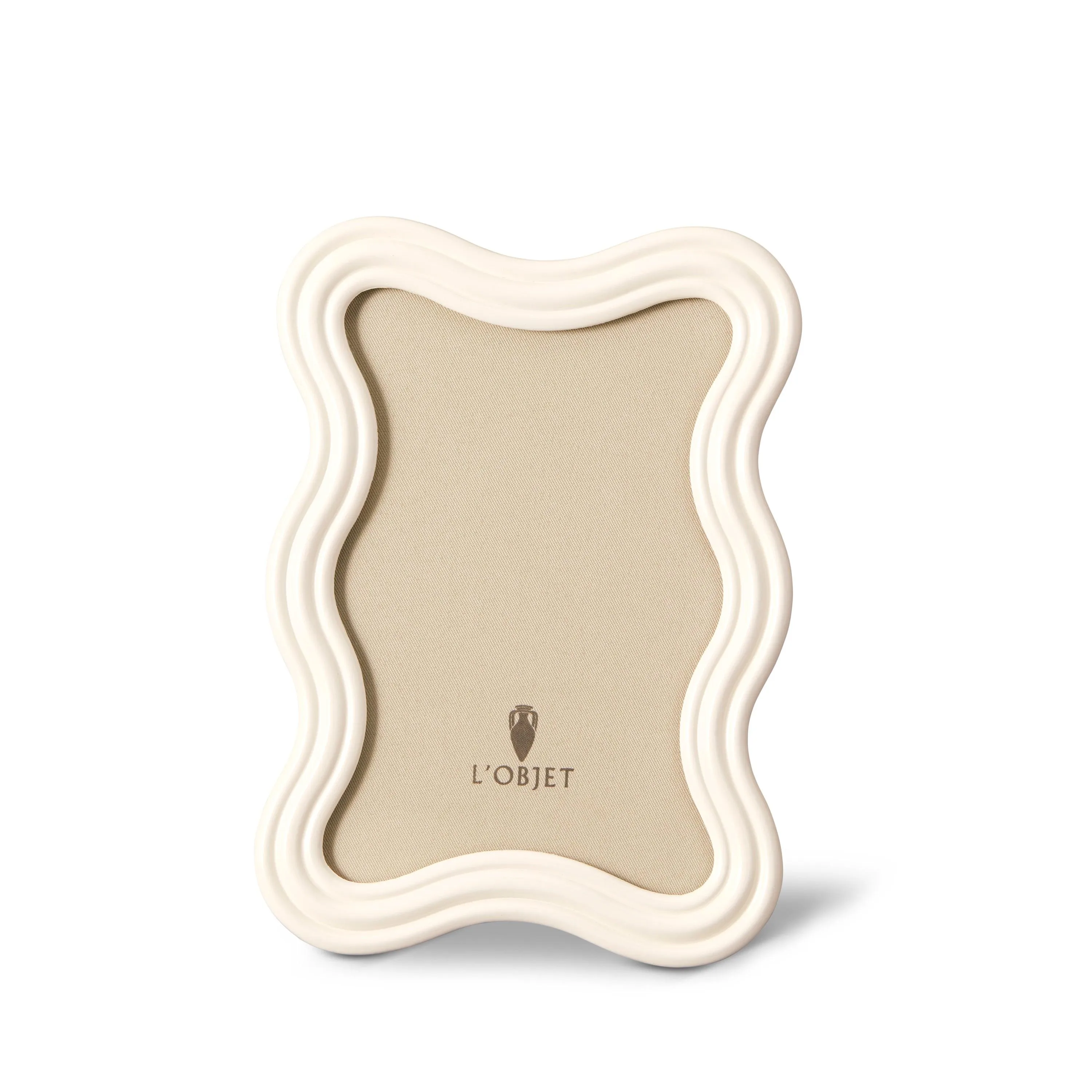 Ripple Frame - White Enamel - 4x6 sold by L'Objet