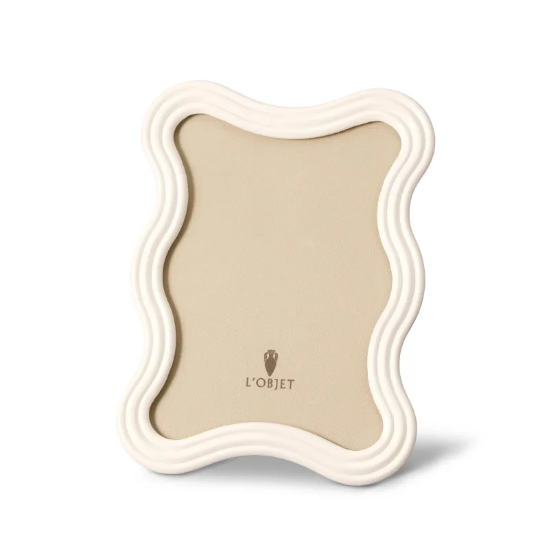Ripple Frame - White Enamel - 5x7 sold by L'Objet