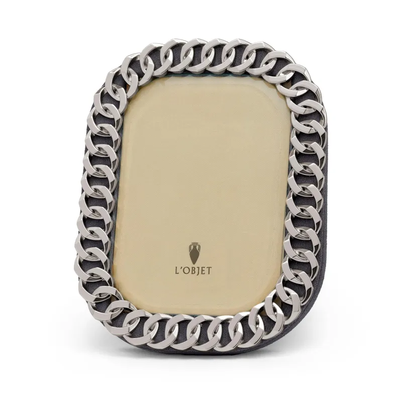 Cuban Link Frame - Platinum - 4 x 6 sold by L'Objet