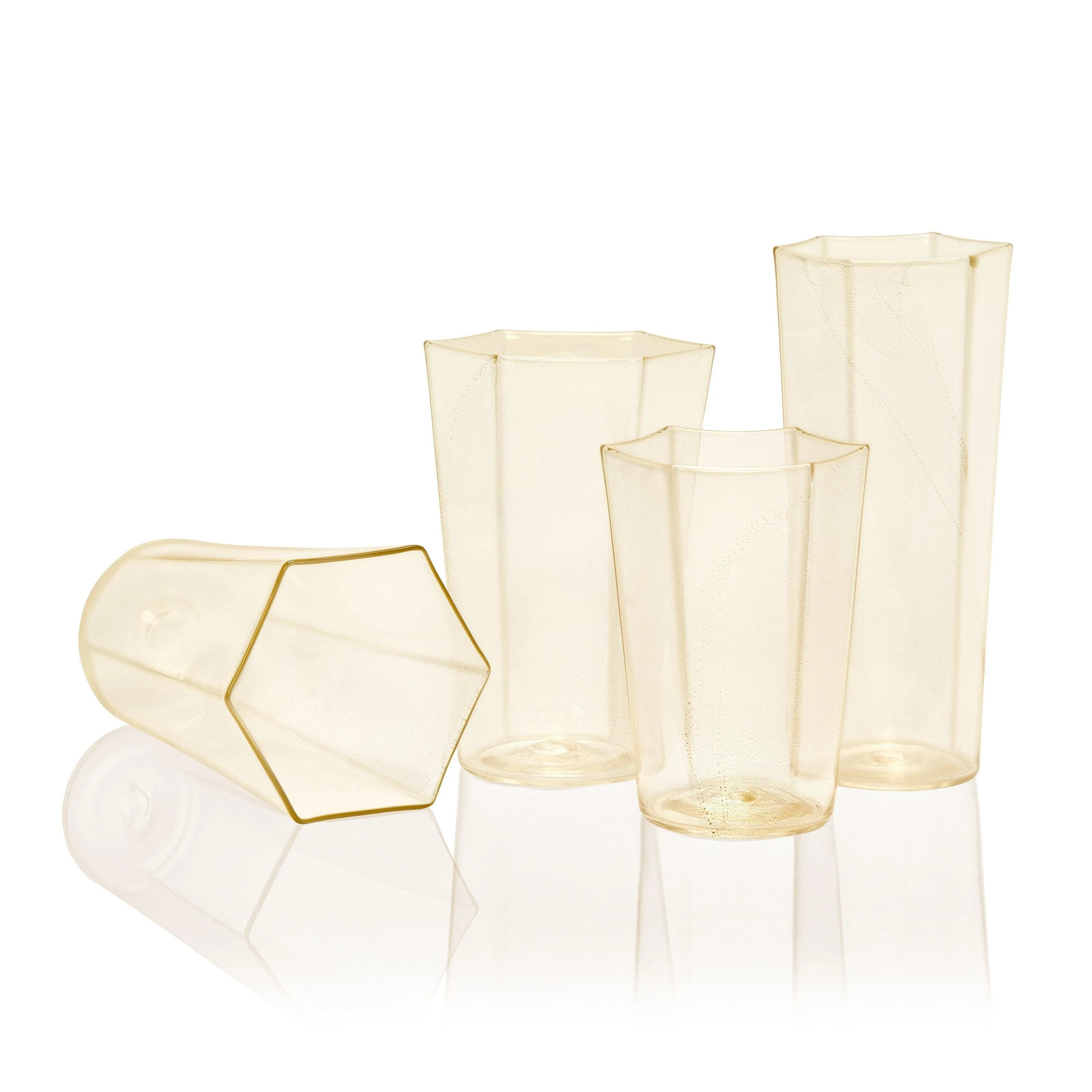 Exclusive - Hex Champagne Glass- Gold sold by L'Objet product image thumbnail 3
