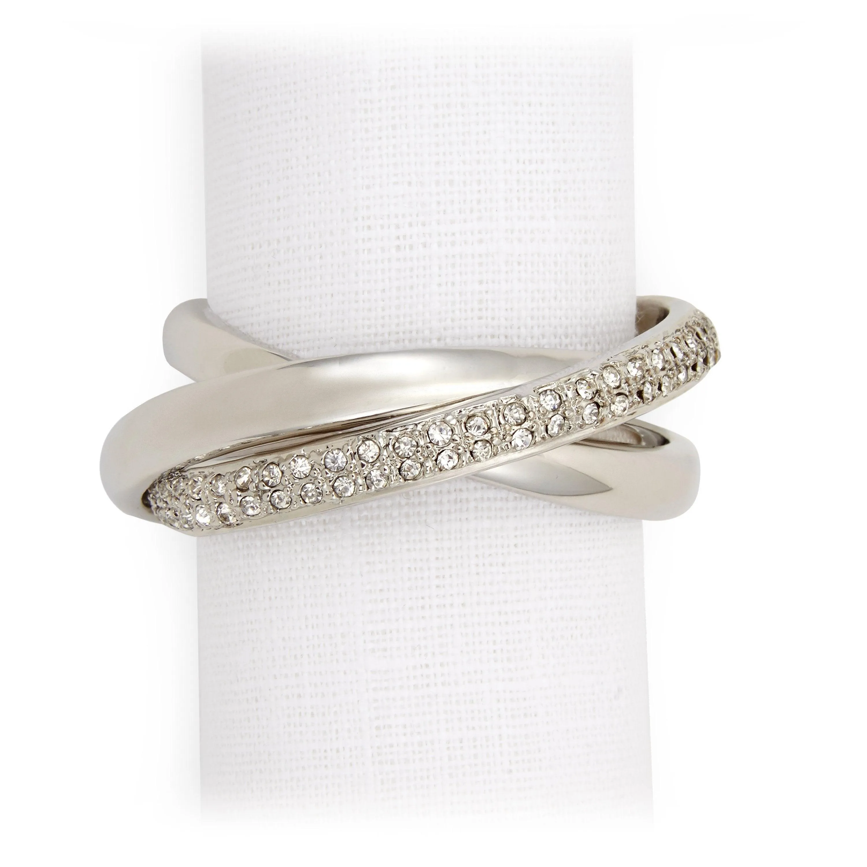 Three Ring Napkin Jewels - Platinum (Set of 4) sold by L'Objet