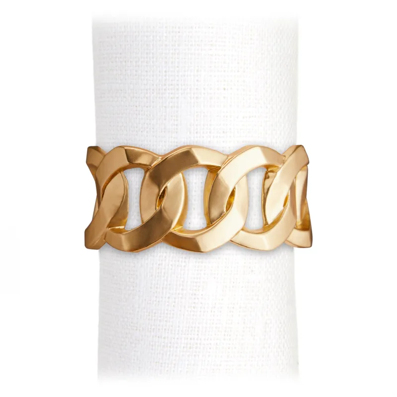 Cuban Link Napkin Rings sold by L'Objet