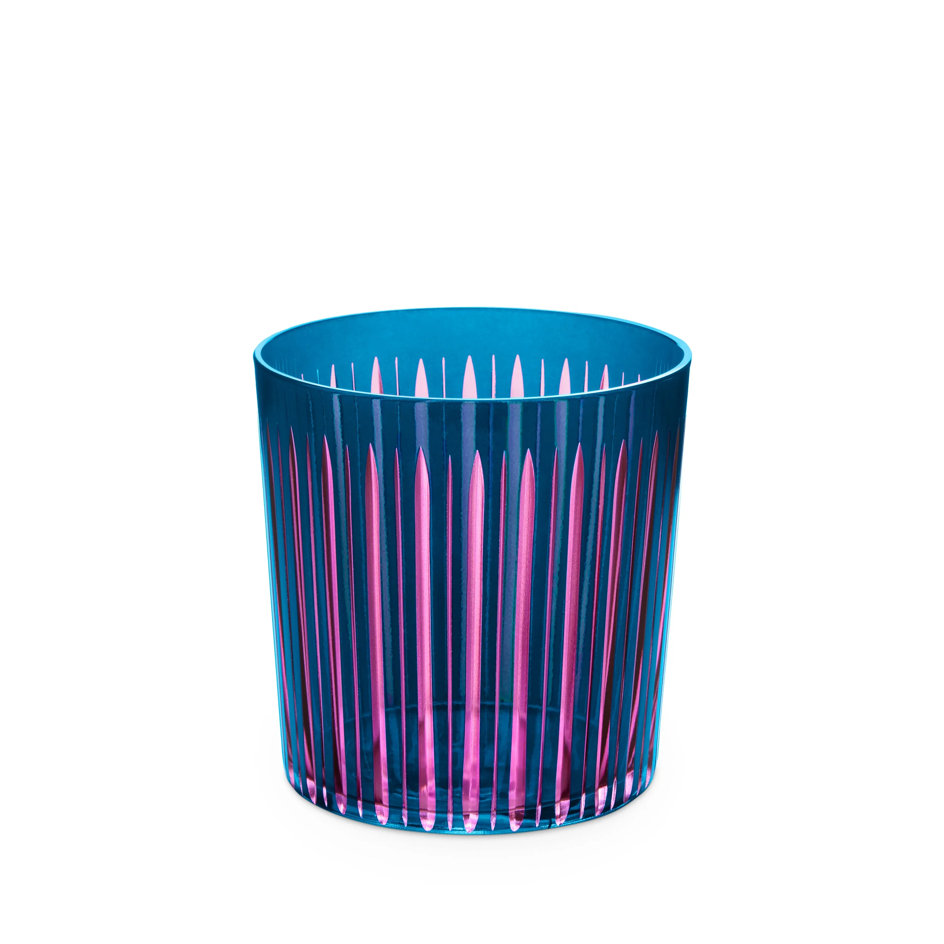 Prism Double Old Fashioned Glasses - Blue (Set of 4) sold by L'Objet product image thumbnail 4