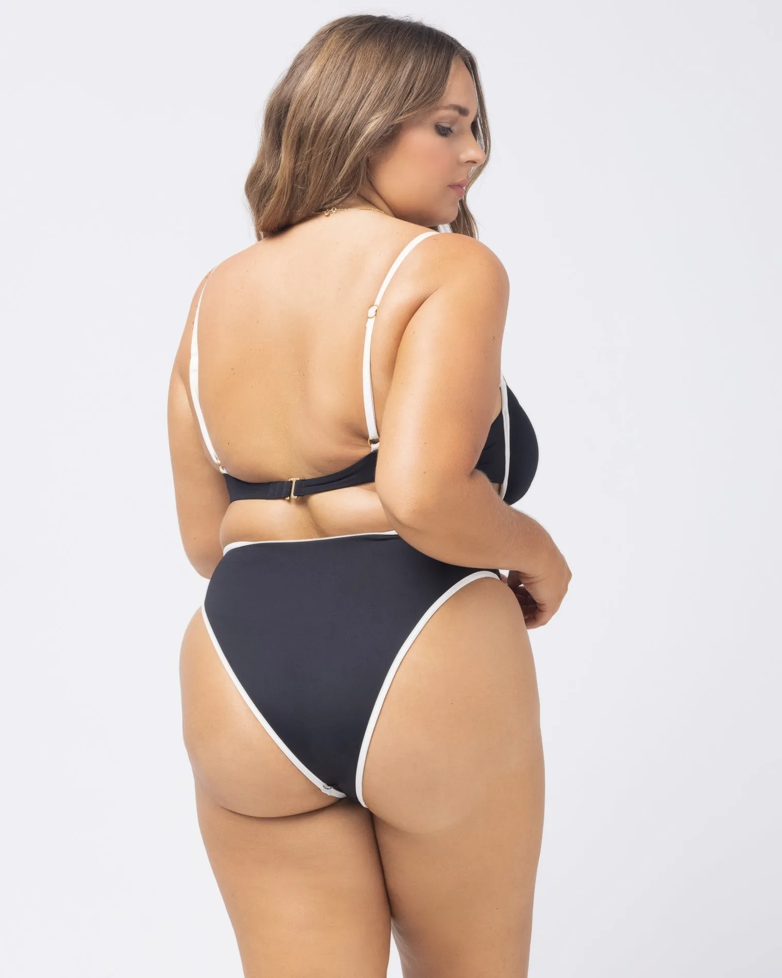 Nora Bikini Bottom - Black Cream sold by l*space product image thumbnail 5