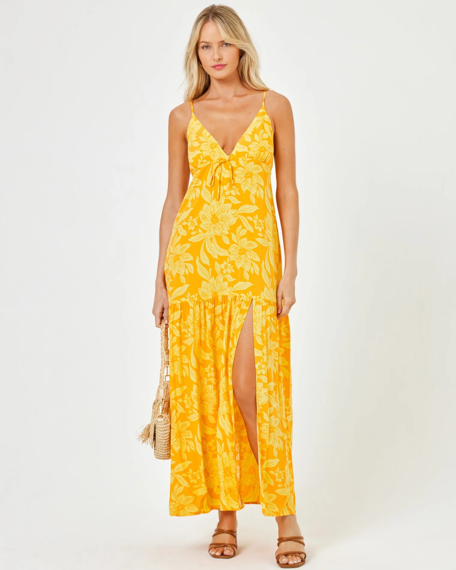 Printed Victoria Dress - Golden Hour Blooms sold by l*space product image thumbnail 2