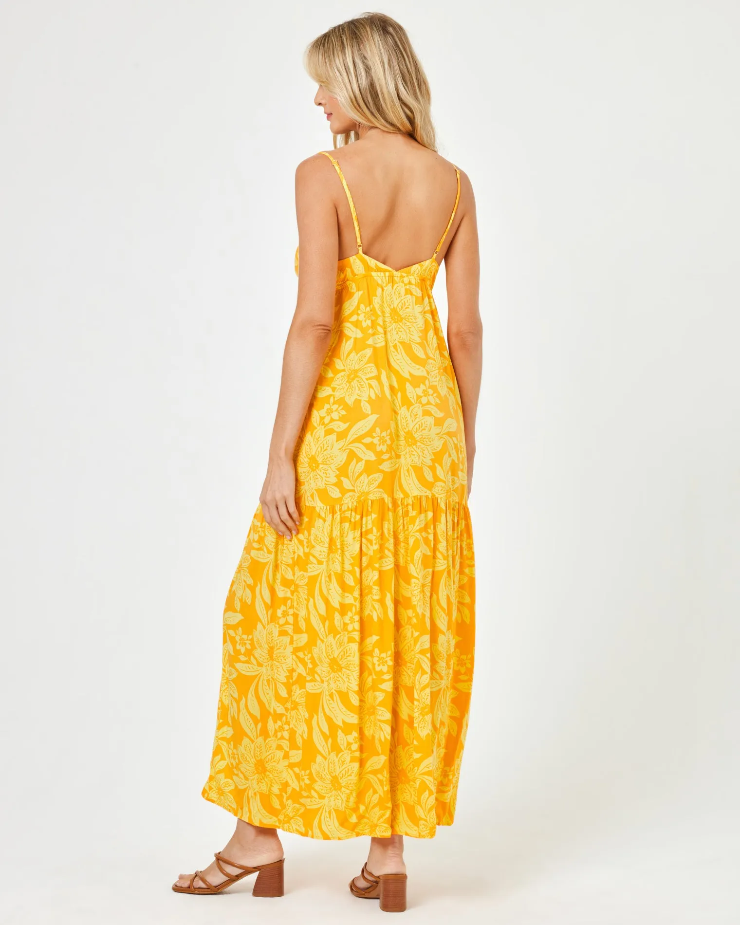 Printed Victoria Dress - Golden Hour Blooms sold by l*space product image thumbnail 4