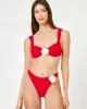 Rosette Leilani Bikini Bottom - Lipstick Red Cream sold by l*space