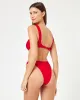 Rosette Leilani Bikini Bottom - Lipstick Red Cream sold by l*space