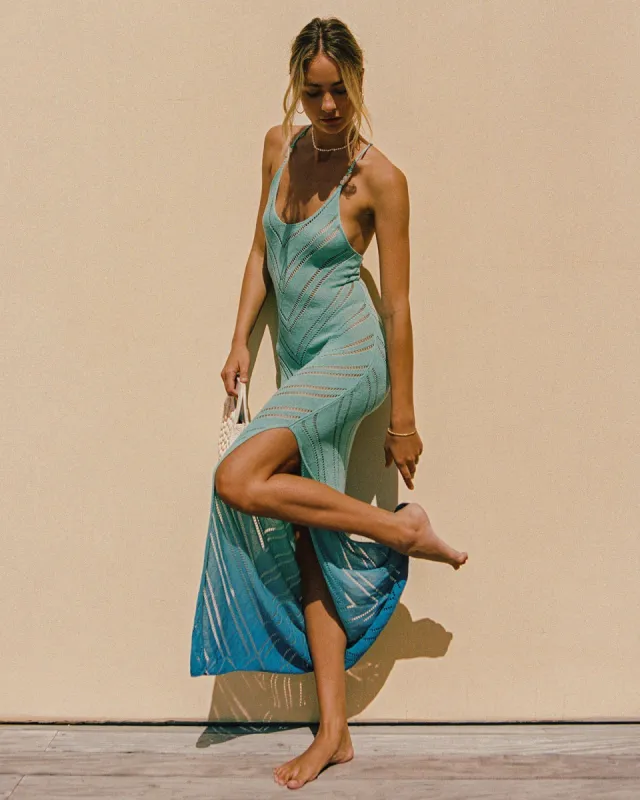 LSPACE X Anthropologie Hailee Cover-Up Dress - Topaz Dip Dye sold by l*space