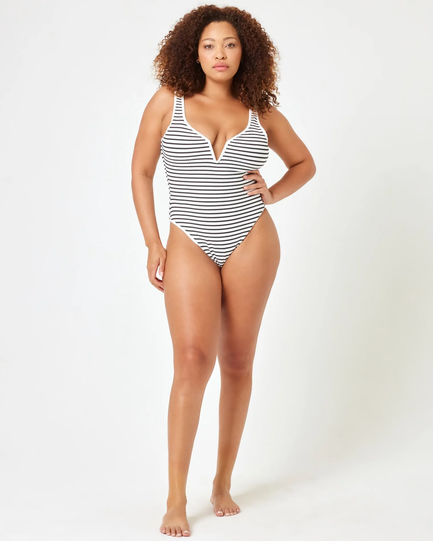 Coco One Piece Swimsuit - Sail Along Stripe sold by l*space product image thumbnail 4