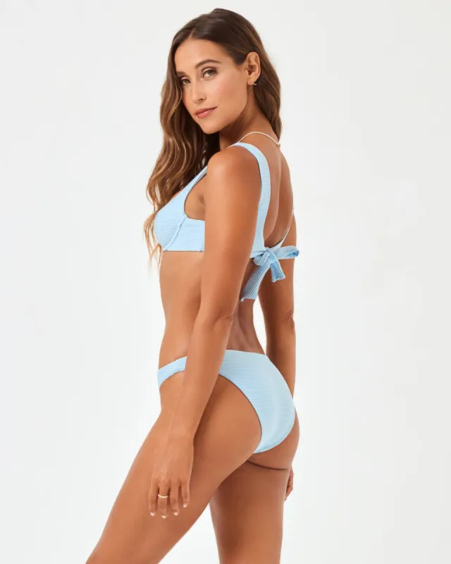 Eco Chic Repreve® Camacho Bikini Bottom - Sky Blue sold by l*space