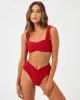 Eco Chic Repreve® Bardot Bikini Bottom - Redwood sold by l*space