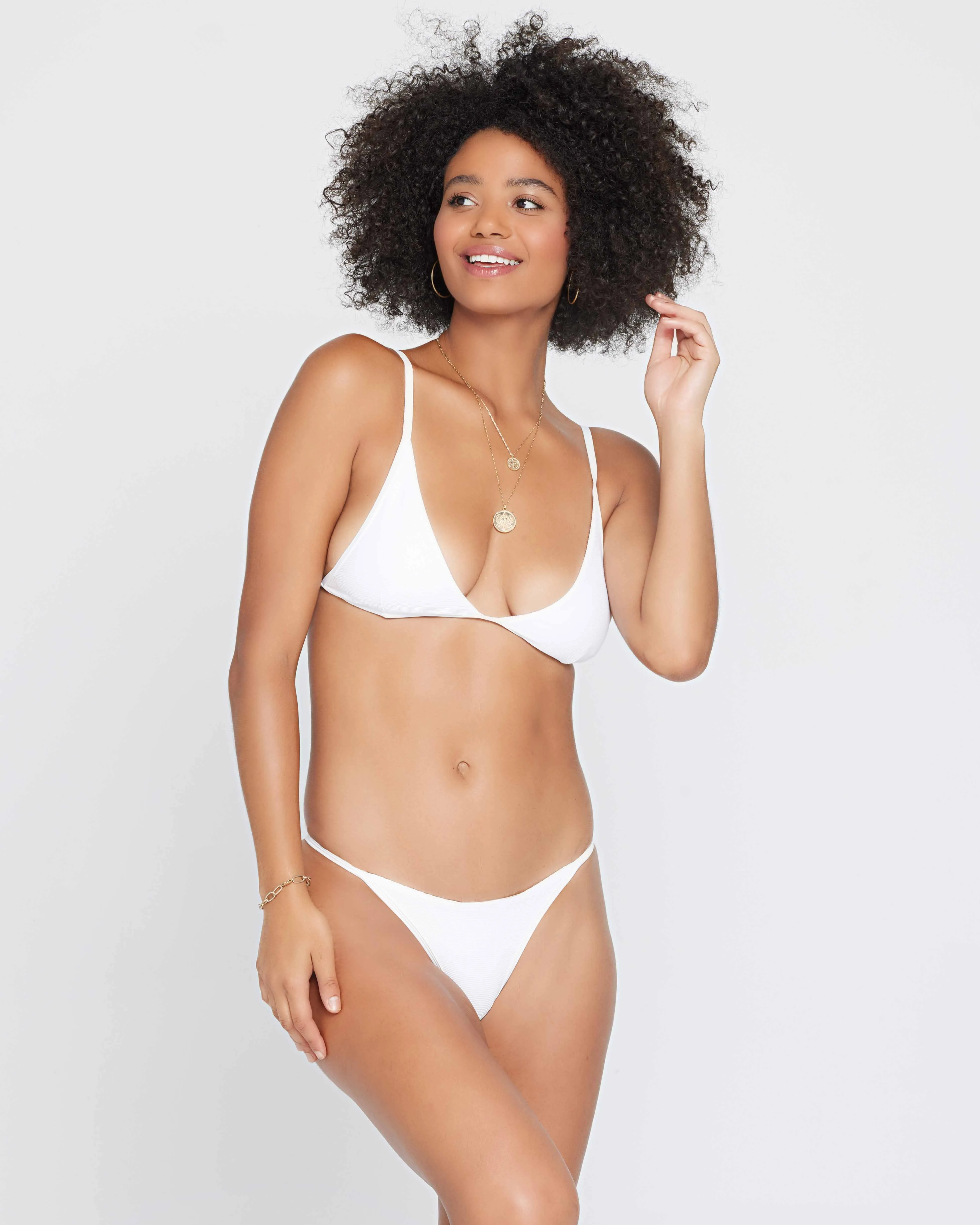 Ribbed Jay Bikini Bottom - White sold by l*space product image thumbnail 4