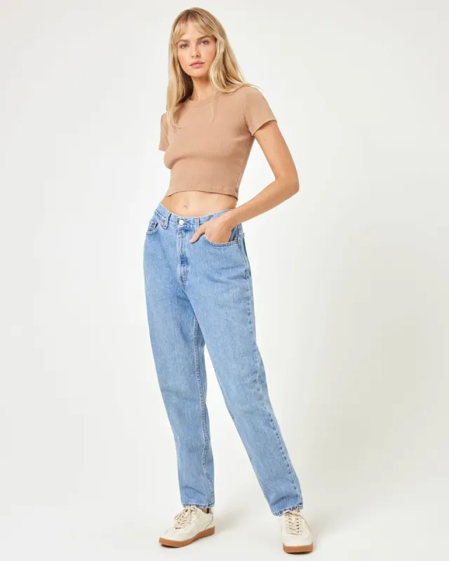 aligrace Michelle Tilted Denim Pant sold by l*space