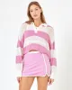 LSPACE X Anthropologie Rugby Sweater - Pink Lady sold by l*space
