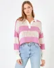 LSPACE X Anthropologie Rugby Sweater - Pink Lady sold by l*space