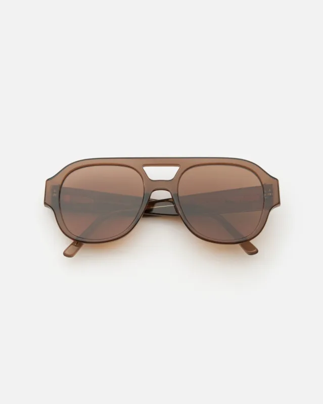 Lu Goldie Ruby 01 Sunglasses - Coffee sold by l*space
