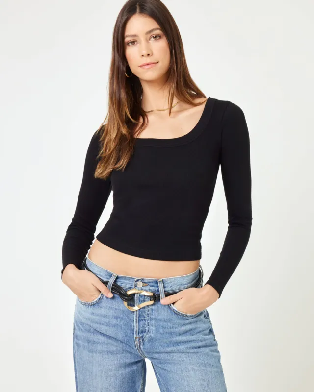 Ashlyn Long Sleeve - Black sold by l*space