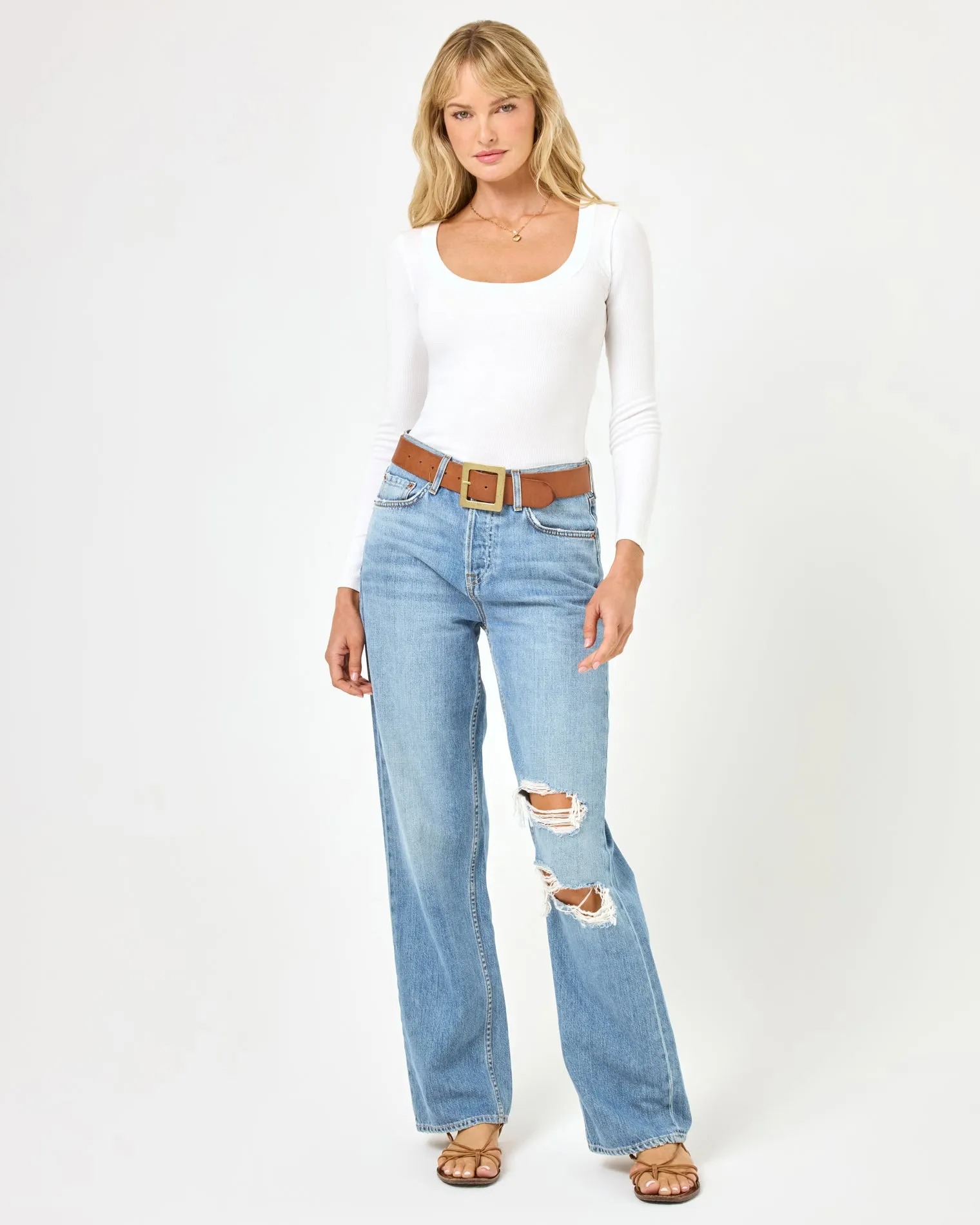 Ashlyn Long Sleeve - White sold by l*space product image thumbnail 4